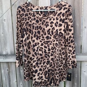 Leopard Print Top New With Tags
